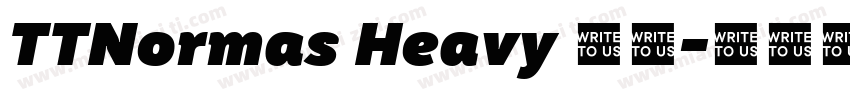 TTNormas Heavy 常规字体转换